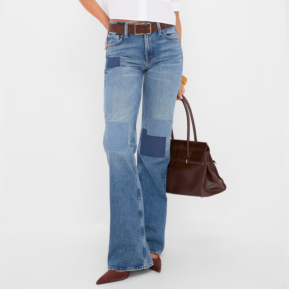 MOTHER The Bookie  Heel Jeans in Ironing Things Out⭐️RARE ⭐️28 Retail $348 - Picture 15 of 16